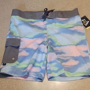 Art Class Muticolor Swim Trunks SIZE 14 HUSKY